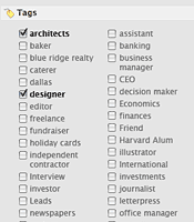 picture of columned checkboxes